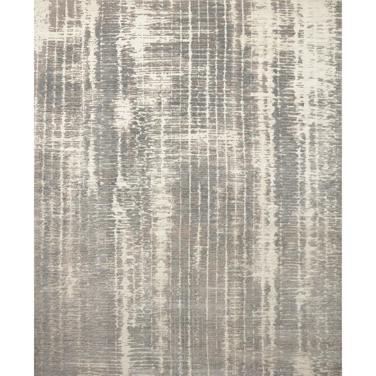 Tapis noué à la main Atlas ivoire/étain