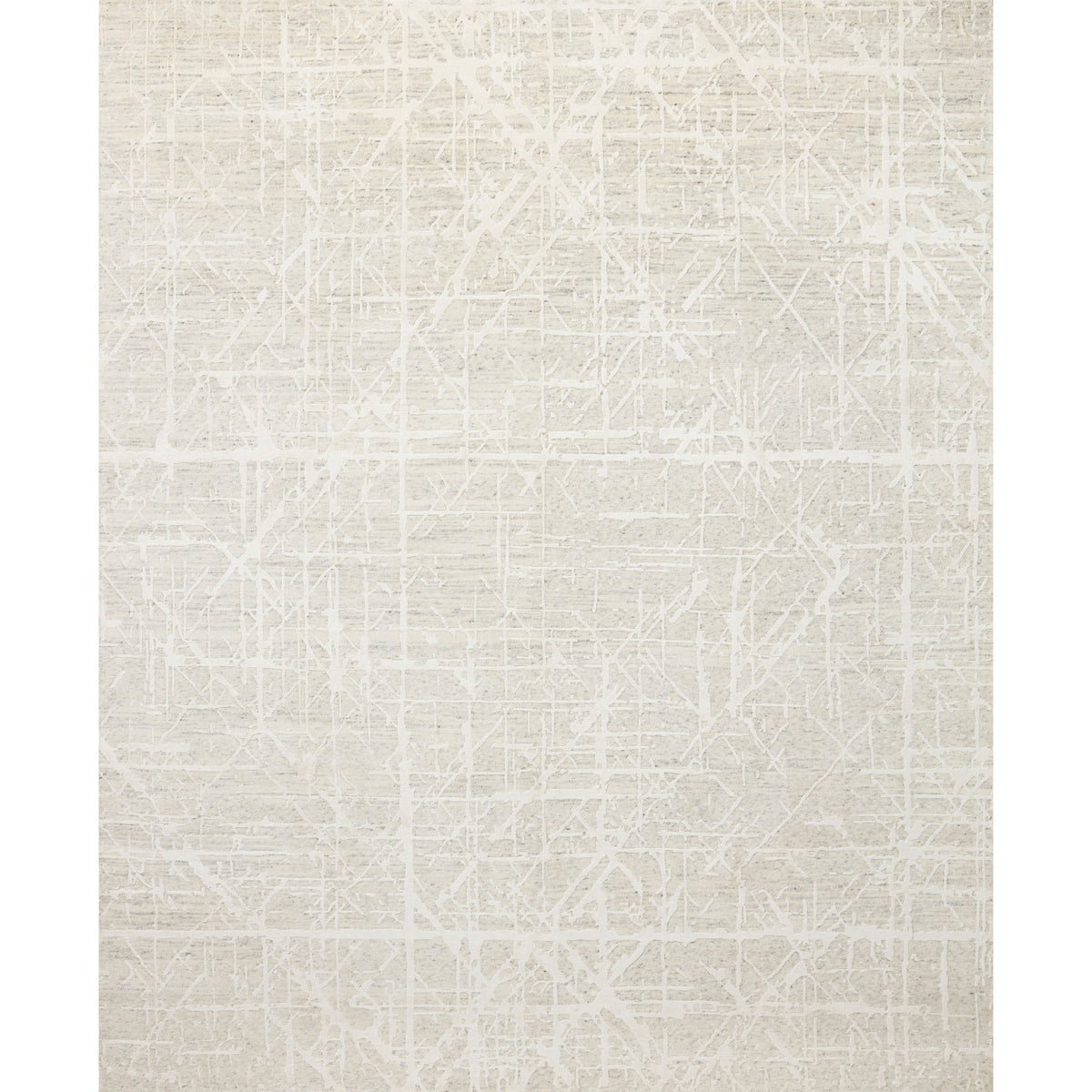 Tapis noué à la main Atlas Bone / Argent