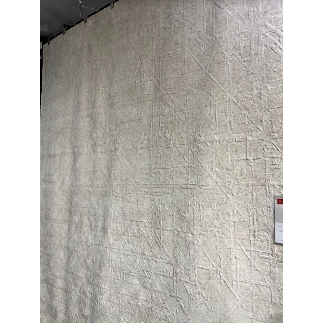 Featuring Atlas Bone / Silver Hand-Knotted Rug by Loloi at Amethyst Home. The Atlas Bone / Silver Area Rug showcases striking contemporary patterns with a sophisticated color palette. Bold yet approachable, Atlas' muted linear designs create a sense of refined movement.
Hand KnottedWool | NylonATL-03 Bone / Silver
Clean spills immediately by blotting with a c.  Amethyst Home provides interior design, new home construction design consulting, vintage area rugs, and lighting in the Dallas metro area.