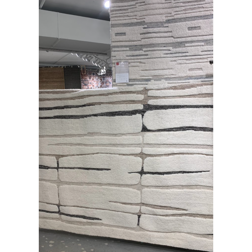 Featuring Bennett Ivory / Bark Hand-Knotted Rug by Loloi at Amethyst Home. Dimensional yet soft, the Bennett Ivory / Bark Area Rug is hand-knotted of wool, viscose and polyester in India. Featuring a new carve like high-low pile, Bennett has an ivory base with abstract tonal designs. Plus, it's plush underfoot-- a great choice for your office, bedroom, or.  Amethyst Home provides interior design, new home construction design consulting, vintage area rugs, and lighting in the Scottsdale metro area.