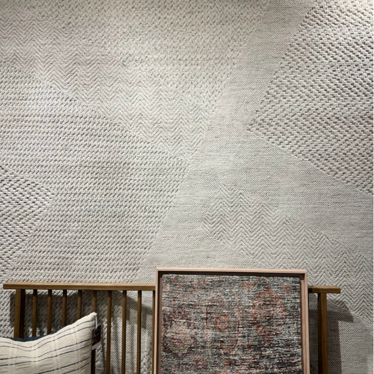 Featuring Collins Amber Lewis x Loloi Ivory Hand-Knotted Rug by Loloi at Amethyst Home. The Collins Ivory rug for Amber Lewis x Loloi is hand-knotted of wool and cotton by skilled artisans in India. Collins features varying knotting techniques interwoven to create a uniquely texture pattern, elevating any space with this versatile neutral. Collins is also Goo.  Amethyst Home provides interior design, new home construction design consulting, vintage area rugs, and lighting in the Dallas metro area.