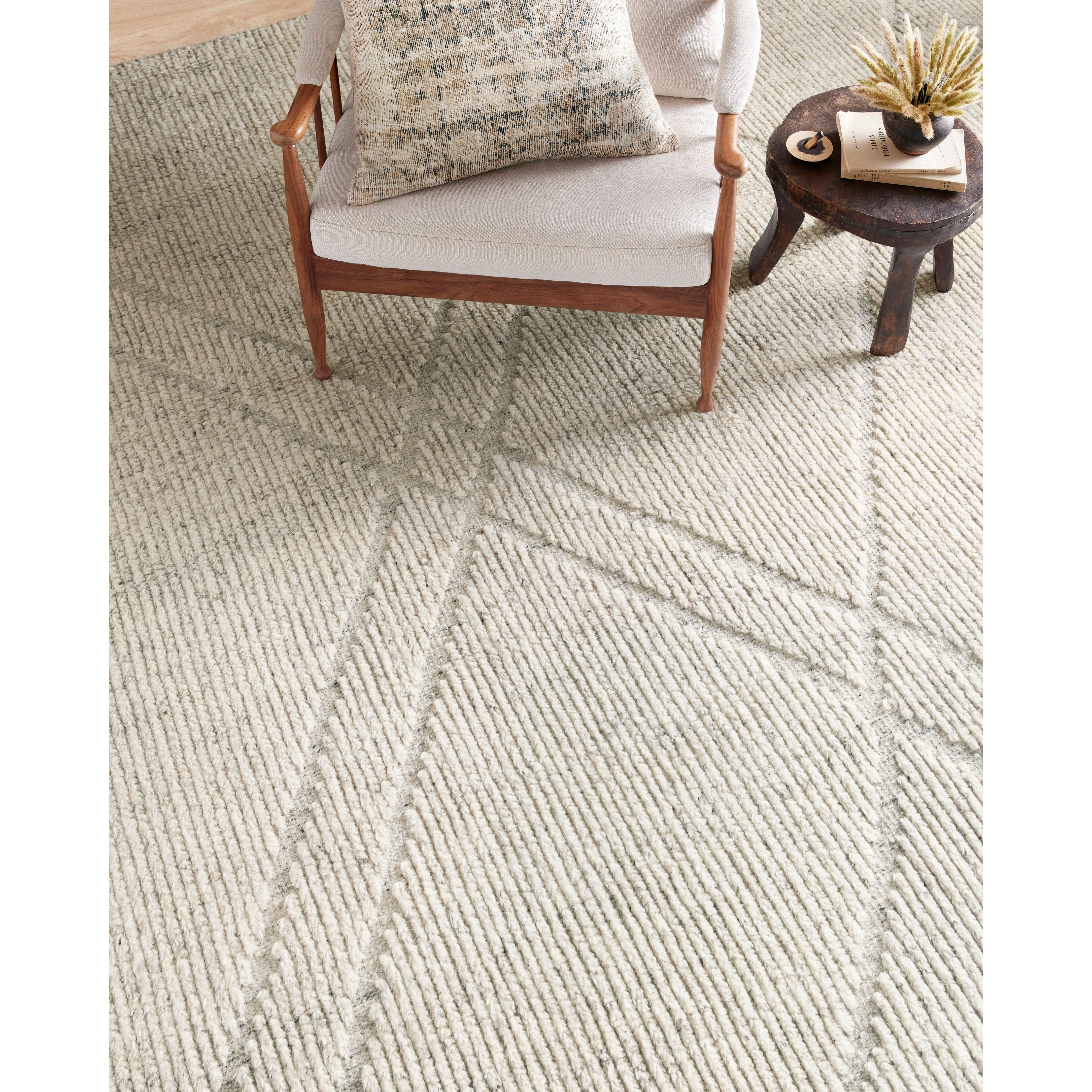 Featuring Gwyneth Amber Lewis x Loloi Ivory / Silver Hand-Knotted Rug by Loloi at Amethyst Home. With its organic lines and tonal hues, the Gwyneth Collection for Amber Lewis x Loloi is made for everyday living. Featuring sophisticated colors and a soft pile, this collection is the a perfect blend between refined and relaxed. Gwyneth is also GoodWeave-Certifi.  Amethyst Home provides interior design, new home construction design consulting, vintage area rugs, and lighting in the Boston metro area.
