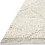 Featuring Gwyneth Amber Lewis x Loloi Ivory / Silver Hand-Knotted Rug by Loloi at Amethyst Home. With its organic lines and tonal hues, the Gwyneth Collection for Amber Lewis x Loloi is made for everyday living. Featuring sophisticated colors and a soft pile, this collection is the a perfect blend between refined and relaxed. Gwyneth is also GoodWeave-Certifie.  Amethyst Home provides interior design, new home construction design consulting, vintage area rugs, and lighting in the Tampa metro area.