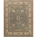 Featuring Heirloom Aqua / Stone Hand-Knotted Rug by Loloi at Amethyst Home. Bring a touch of antiqued beauty into your home with this Heirloom Aqua / Stone Area Rug from Loloi. This wool and cotton collection tastefully honor the art of hand knotted rugs from India. Heirloom evokes a sense of unique sophistication with its traditional Serapi rug color palet.  Amethyst Home provides interior design, new home construction design consulting, vintage area rugs, and lighting in the Portland metro area.