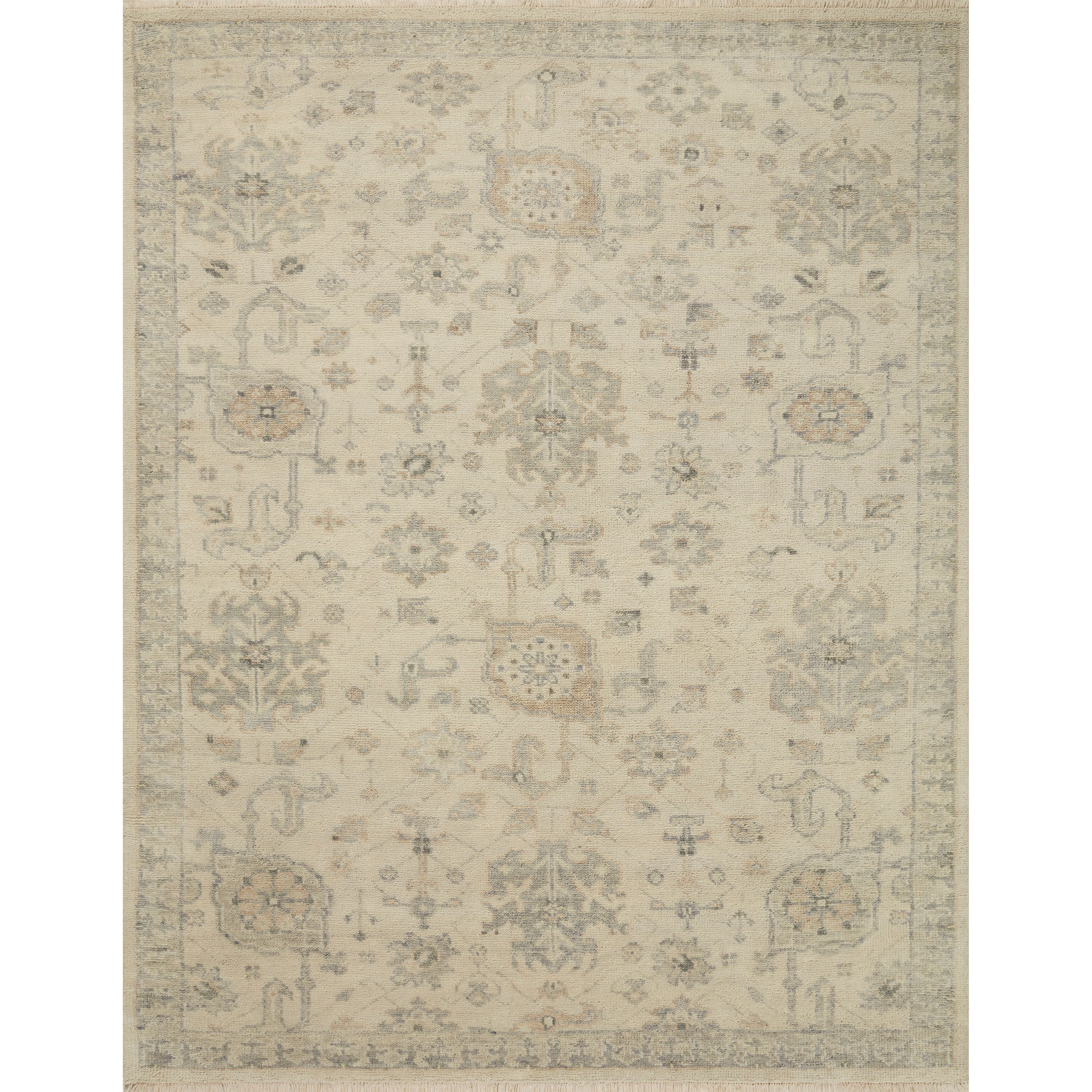 Featuring Helena Beige / Stone Hand-Knotted Rug by Loloi at Amethyst Home. The Helena Beige / Stone area rug from Loloi is hand-knotted, refined, yet versatile for any home. The Helena rug combines weathered tones and worldly patterns for a beautiful grounding element in any room.
This rug features:- Beautiful vintage look and patina- Soft and cozy pile-.  Amethyst Home provides interior design, new home construction design consulting, vintage area rugs, and lighting in the Kansas City metro area.