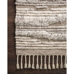 Featuring Khalid Natural / Ivory Hand-Knotted Rug by Loloi at Amethyst Home. A nod to timeless Moroccan style, the Khalid Natural / Ivory Area Rug is hand-knotted in India by skilled artisans. The soft pile features natural, undyed wool, and nylon, lending slight variations in tones that make each piece its own. Plus, each rug is finished with a though.  Amethyst Home provides interior design, new home construction design consulting, vintage area rugs, and lighting in the Newport Beach metro area.