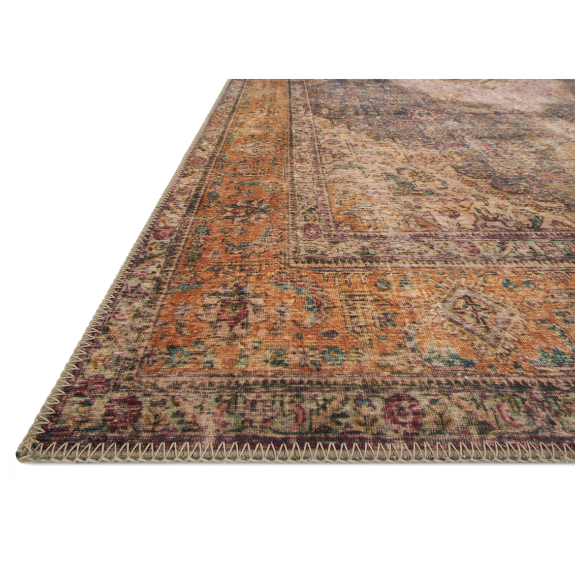 Featuring Loren Plum/Multi Rug by Loloi at Amethyst Home. Timeless and classic, the Loren Collection offers vintage hand-knotted looks at an affordable price. Using the most advanced rug-making technology, these printed designs provide a textured effect by portraying every single individual knot on a soft polyester base.
Power Loomed100% PolyesterLQ-02 Plum /.  Amethyst Home provides interior design, new home construction design consulting, vintage area rugs, and lighting in the Austin metro area.