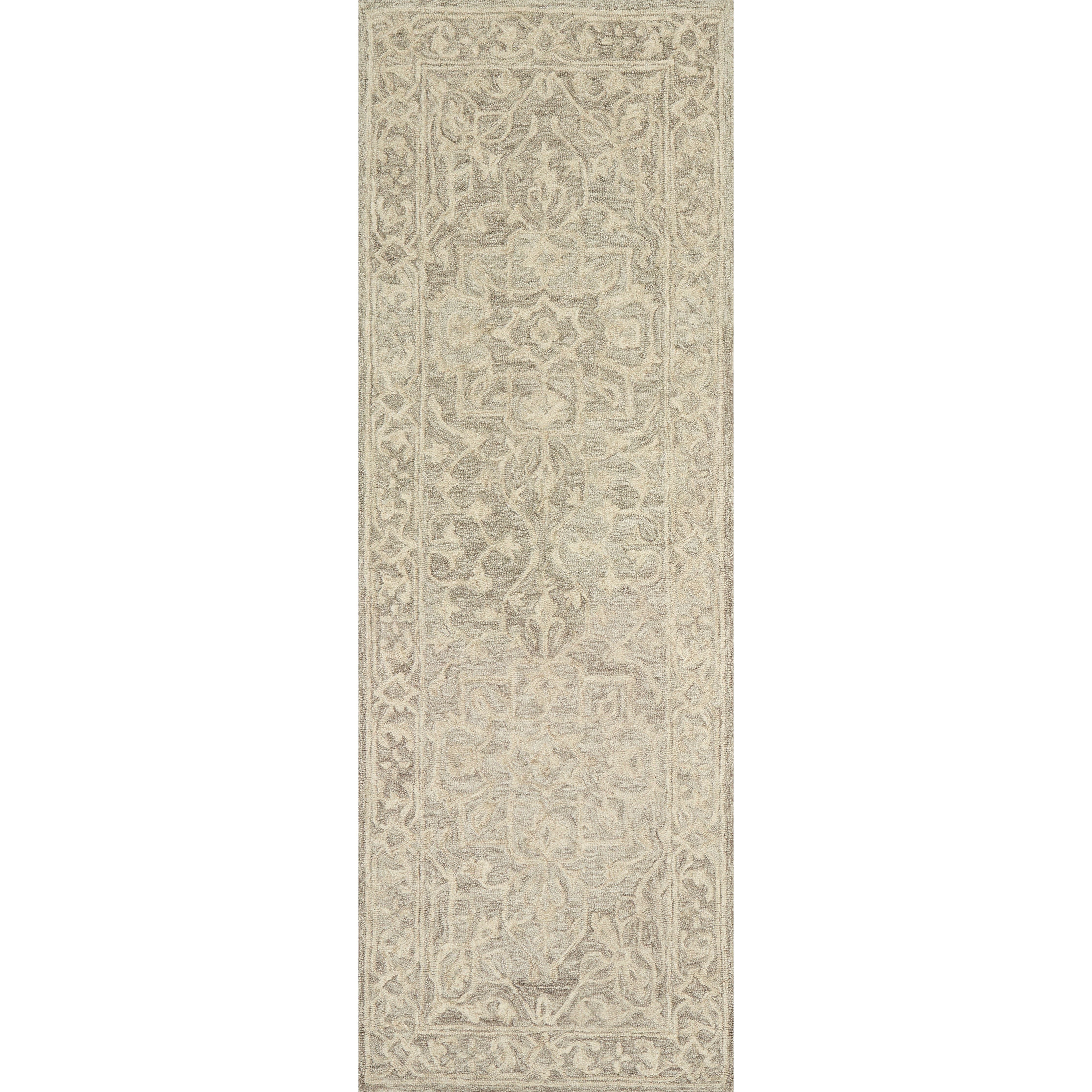 Featuring Lyle Stone Rug by Loloi at Amethyst Home. Finely hooked of 100% wool, the carefully crafted Lyle Stone Area Rug is acclaimed for its soft texture and muted color range. Each piece showcases space-dyed wool, which lends a subtle gradation of hues throughout the traditional motifs.
Hooked100% WoolLK-02 Stone
Clean spills immediately by blotting w.  Amethyst Home provides interior design, new home construction design consulting, vintage area rugs, and lighting in the Kansas City metro area.
