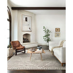 Hand-woven of 100% wool in India, the Loloi Rayan Ash Area Rug, or RAY-05, sets the tone for a calming atmosphere. Each design is crafted of textural highs and lows paired with neutral tones to create and engaging understatement. The perfect rug for your bedroom, office, or other medium traffic area.