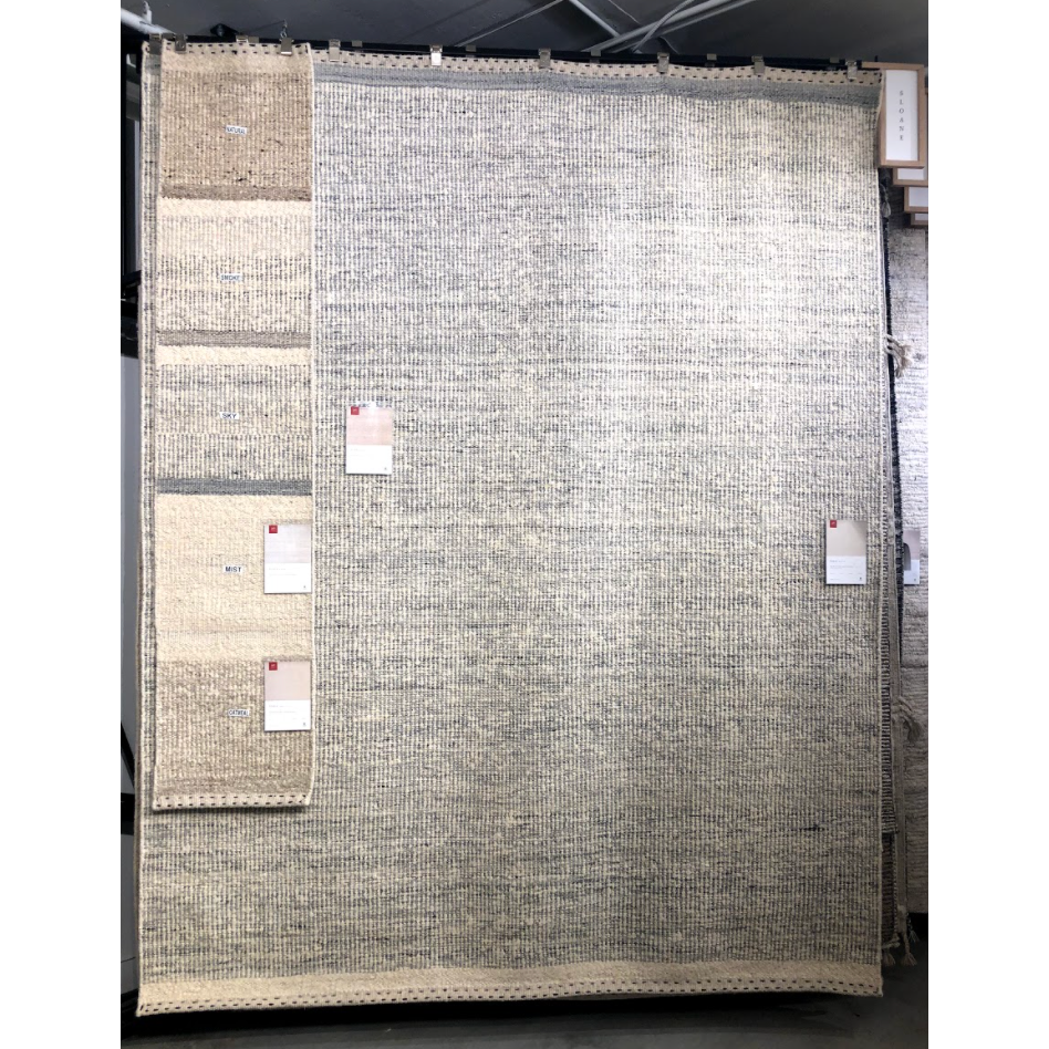 Featuring Sloane Sky Rug by Loloi at Amethyst Home. A perfect blend of refined and relaxed, the Sloane Collection is hand-woven of wool, cotton and polyester by artisans in India. Sloane offers a sophisticated foundation for a contemporarily bohemian look with perfectly woven stripes and minimalist appeal.
Hand Woven73% Wool | 13% Cotton | 11% Polyest.  Amethyst Home provides interior design, new home construction design consulting, vintage area rugs, and lighting in the Salt Lake City metro area.