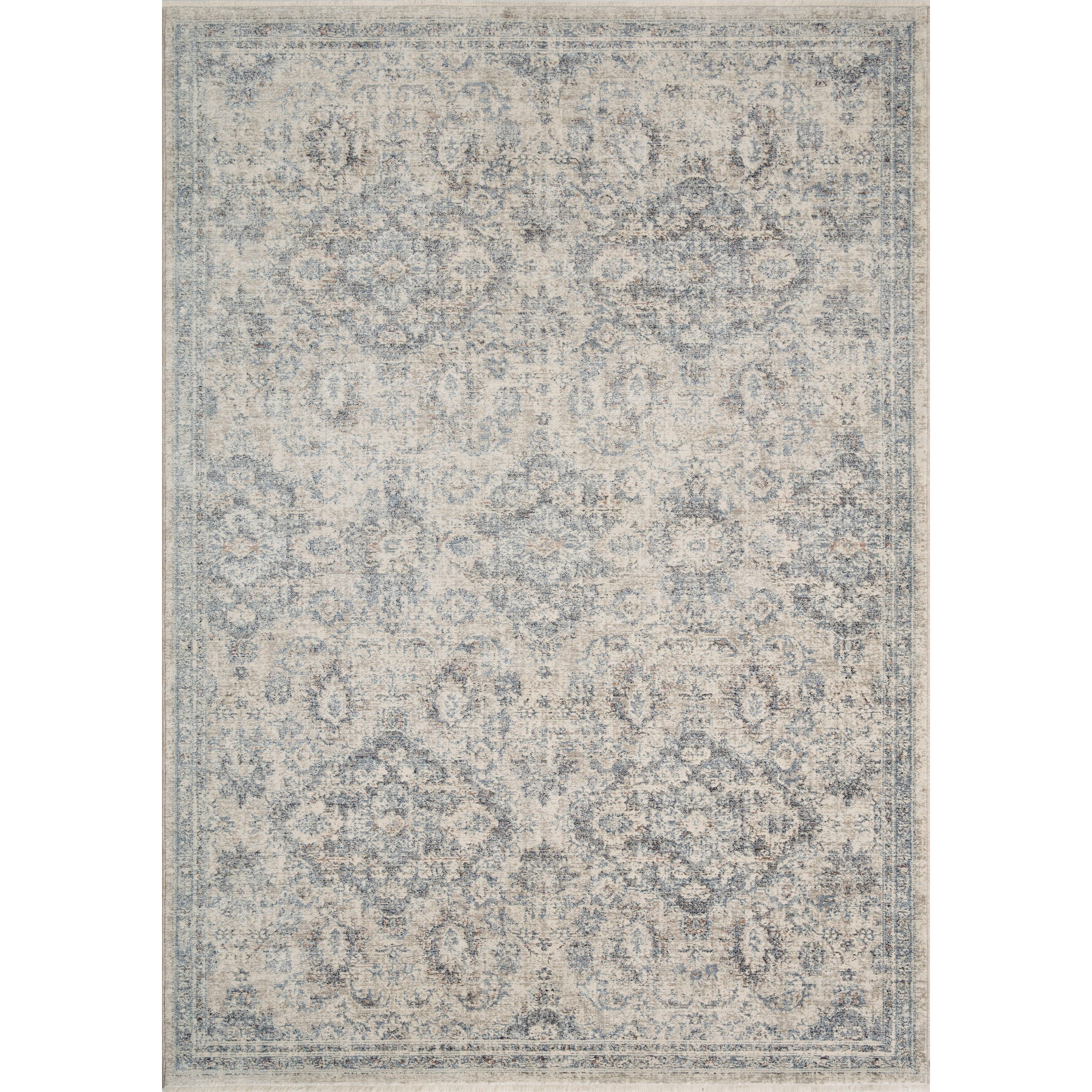 Featuring Zuma Amber Lewis x Loloi Pebble / Stone Rug by Loloi at Amethyst Home. Stain-resistant, fade-resistant, and long-lasting, the Zuma Collection for Amber Lewis x Loloi features a soft pile in a serene grey, blue and ivory palette. Zuma also carries the Okeo-Tex® label, ensuring the rug's materials do not contain harmful substances.
Power Loomed100.  Amethyst Home provides interior design, new home construction design consulting, vintage area rugs, and lighting in the Alpharetta metro area.