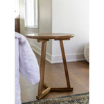 Featuring Teak Tripod Side Table by Ethnicraft at Amethyst Home. We love the versatility of this Teak Tripod Side Table. This can be placed next to a sofa, used as a bedside table, or grouped together with multiple tables for an interesting look!
Dimensions: 18.5"w x 18.5"d x 22.5"h 
Material: Teak Finish: Oiled
For regular dusting use a dry cloth. For.  Amethyst Home provides interior design, new home construction design consulting, vintage area rugs, and lighting in the Newport Beach metro area.