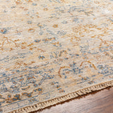 Featuring Theodora Sunset / Ocean Hand-Knotted Rug by Surya at Amethyst Home. The Theodora Collection showcases traditional inspired designs that exemplify timeless styles of elegance, comfort, and sophistication. With their hand knotted construction, these rugs provide a durability that can not be found in other handmade constructions, and boasts the abil.  Amethyst Home provides interior design, new home construction design consulting, vintage area rugs, and lighting in the Park City metro area.