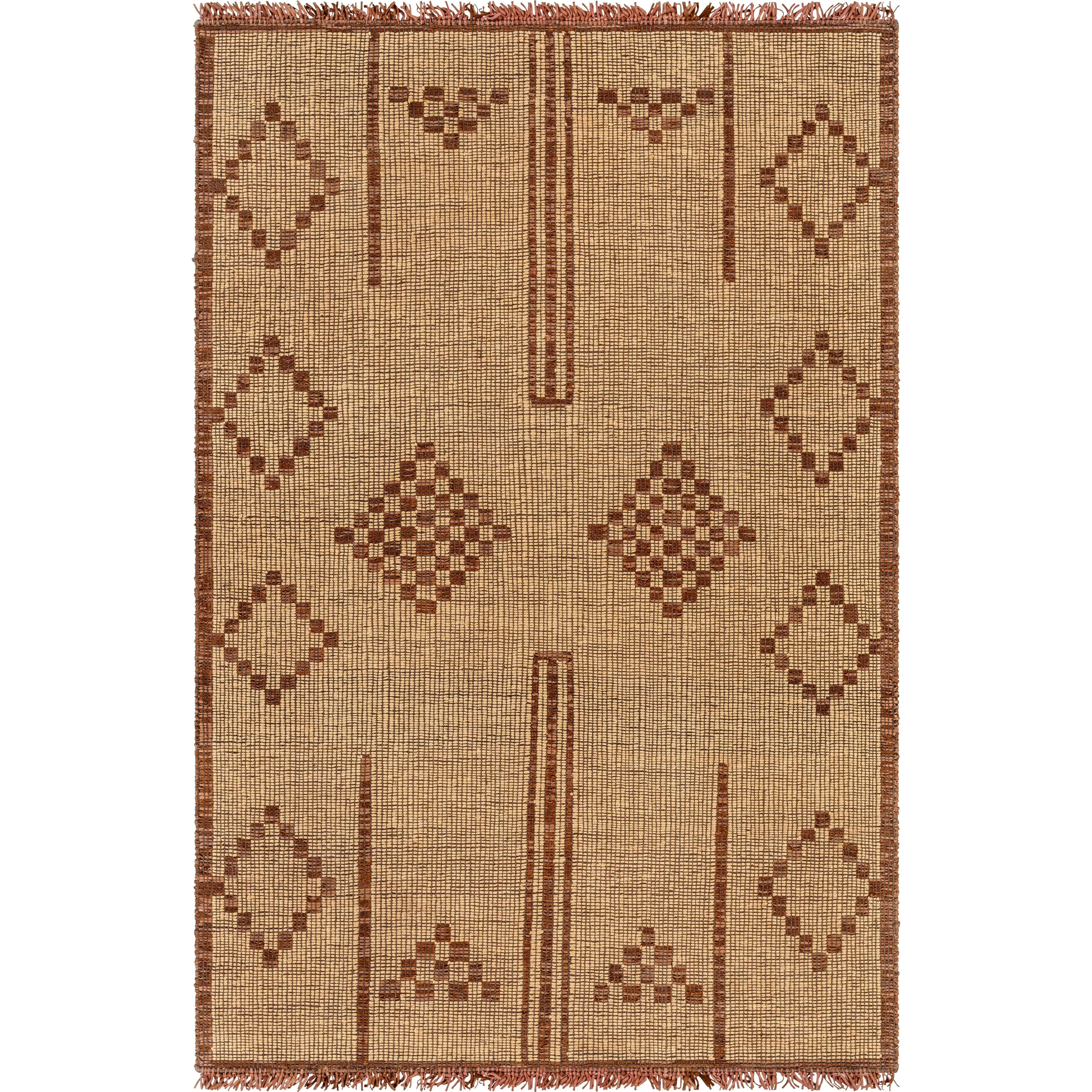 Featuring Touareg Diamond Rug by Surya at Amethyst Home. The Touareg Collection features compelling global inspired designs brimming with elegance and grace! The perfect addition for any home, these pieces will add eclectic charm to any room! The meticulously woven construction of these pieces boasts durability and will provide natural charm into your deco.  Amethyst Home provides interior design, new home construction design consulting, vintage area rugs, and lighting in the Charlotte metro area.