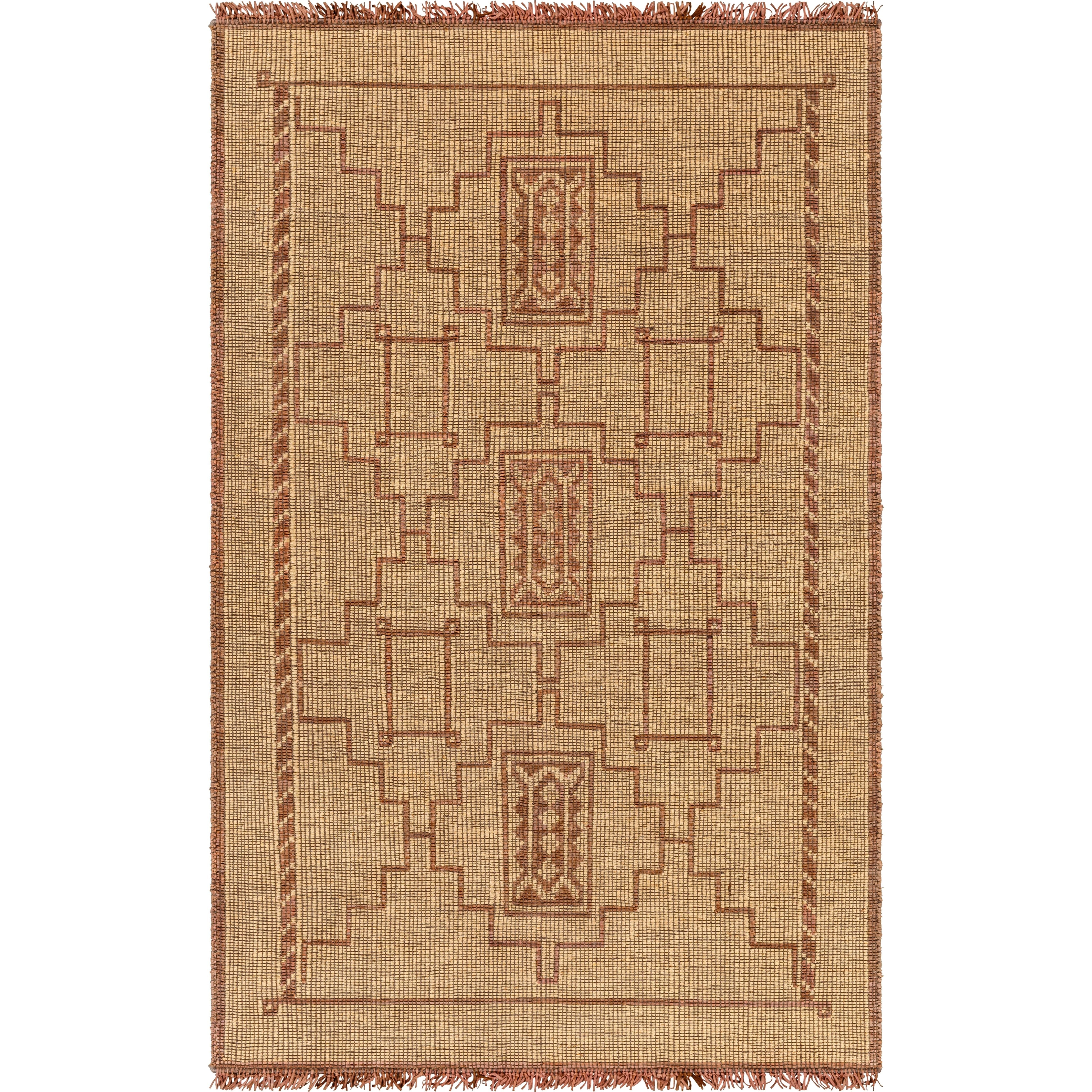 Featuring Touareg Medallion Rug by Surya at Amethyst Home. The Touareg Collection features compelling global inspired designs brimming with elegance and grace! The perfect addition for any home, these pieces will add eclectic charm to any room! The meticulously woven construction of these pieces boasts durability and will provide natural charm into your decor .  Amethyst Home provides interior design, new home construction design consulting, vintage area rugs, and lighting in the Tampa metro area.