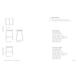 The Butterfly Bar + Counter Stool by Verellen offers an invitation to linger, laugh, toast, and relax. It comes standard with metal base and wood top. Please specify seat finish and base selection. Available in bar or counter height. Amethyst Home provides interior design, new home construction design consulting, vintage area rugs, and lighting in the Austin metro area.