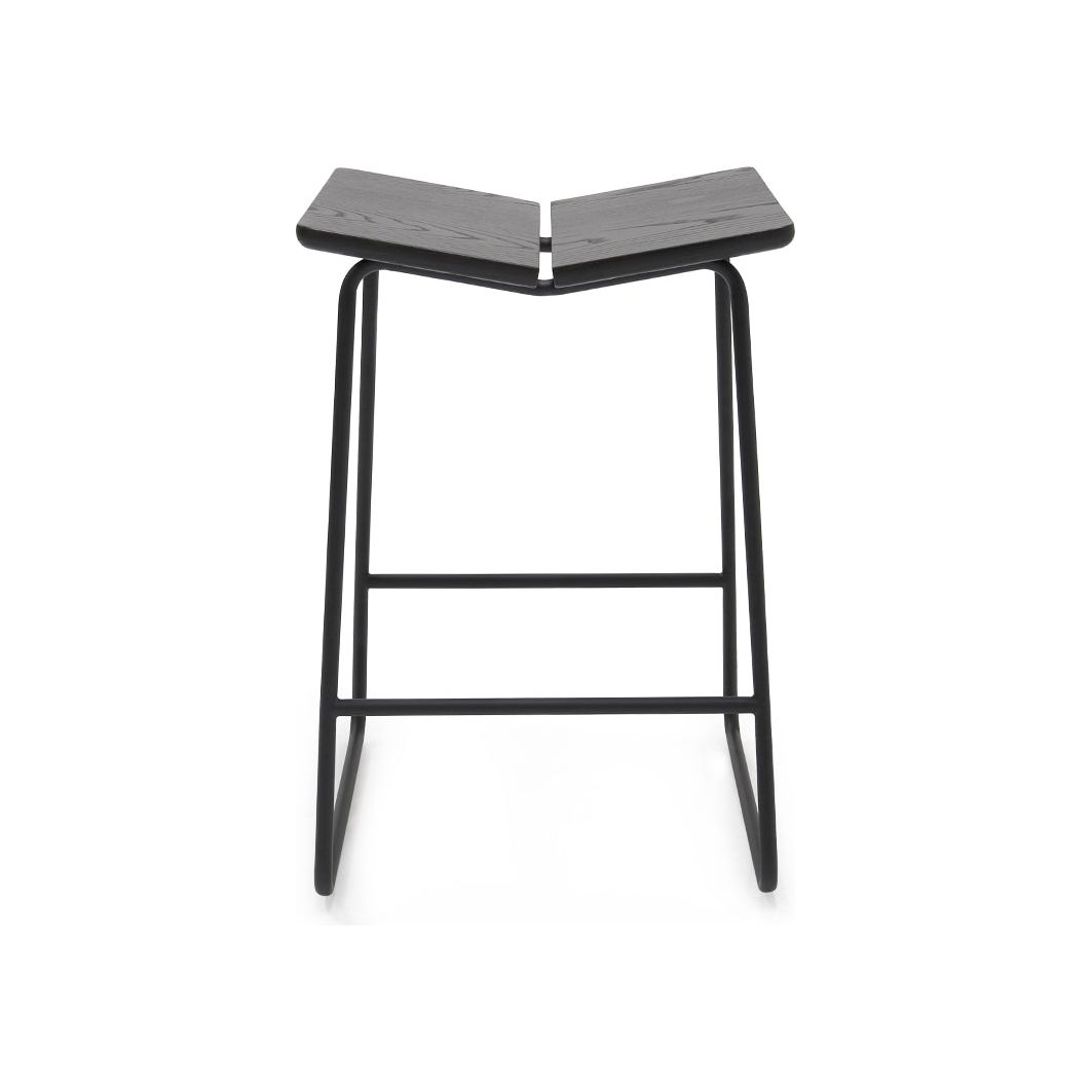 The Butterfly Bar + Counter Stool by Verellen offers an invitation to linger, laugh, toast, and relax. It comes standard with metal base and wood top. Please specify seat finish and base selection. Available in bar or counter height. Amethyst Home provides interior design, new home construction design consulting, vintage area rugs, and lighting in the Seattle metro area.