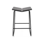 The Butterfly Bar + Counter Stool by Verellen offers an invitation to linger, laugh, toast, and relax. It comes standard with metal base and wood top. Please specify seat finish and base selection. Available in bar or counter height. Amethyst Home provides interior design, new home construction design consulting, vintage area rugs, and lighting in the Seattle metro area.