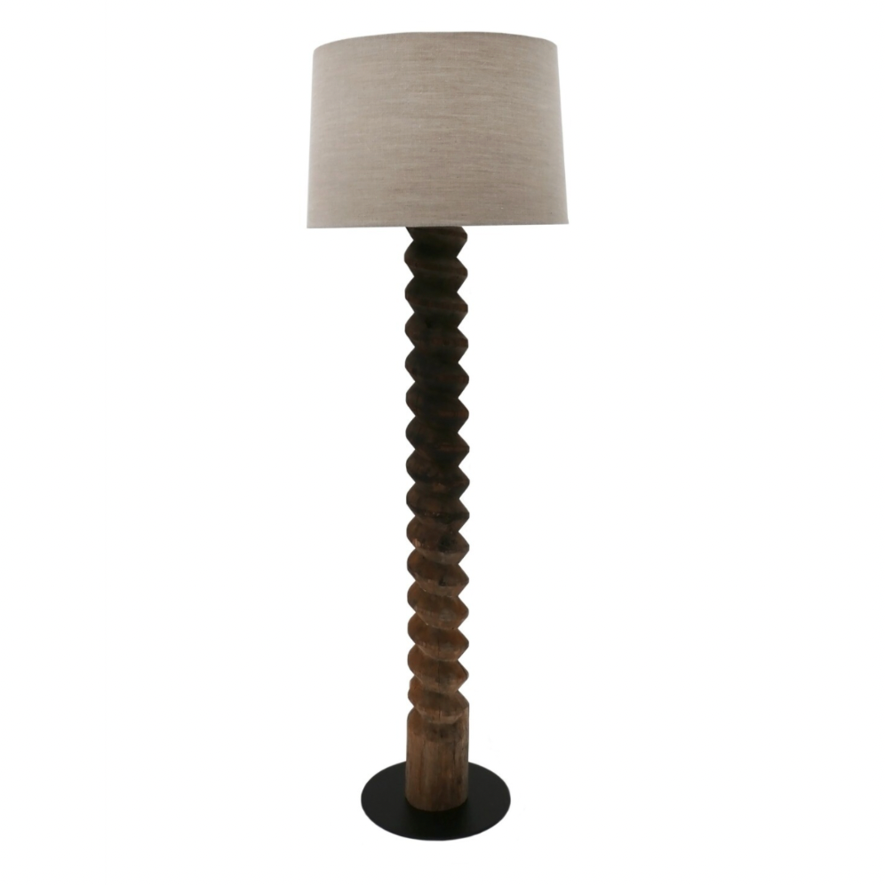 One of a Kind | 17th Century French Wine Screw Floor Lamp by Verellen Amethyst Home provides interior design, new home construction design consulting, vintage area rugs, and lighting in the Los Angeles metro area.