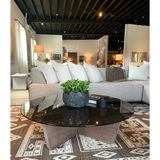 Valencia Coffee Table in in Dead Flat Walnut.