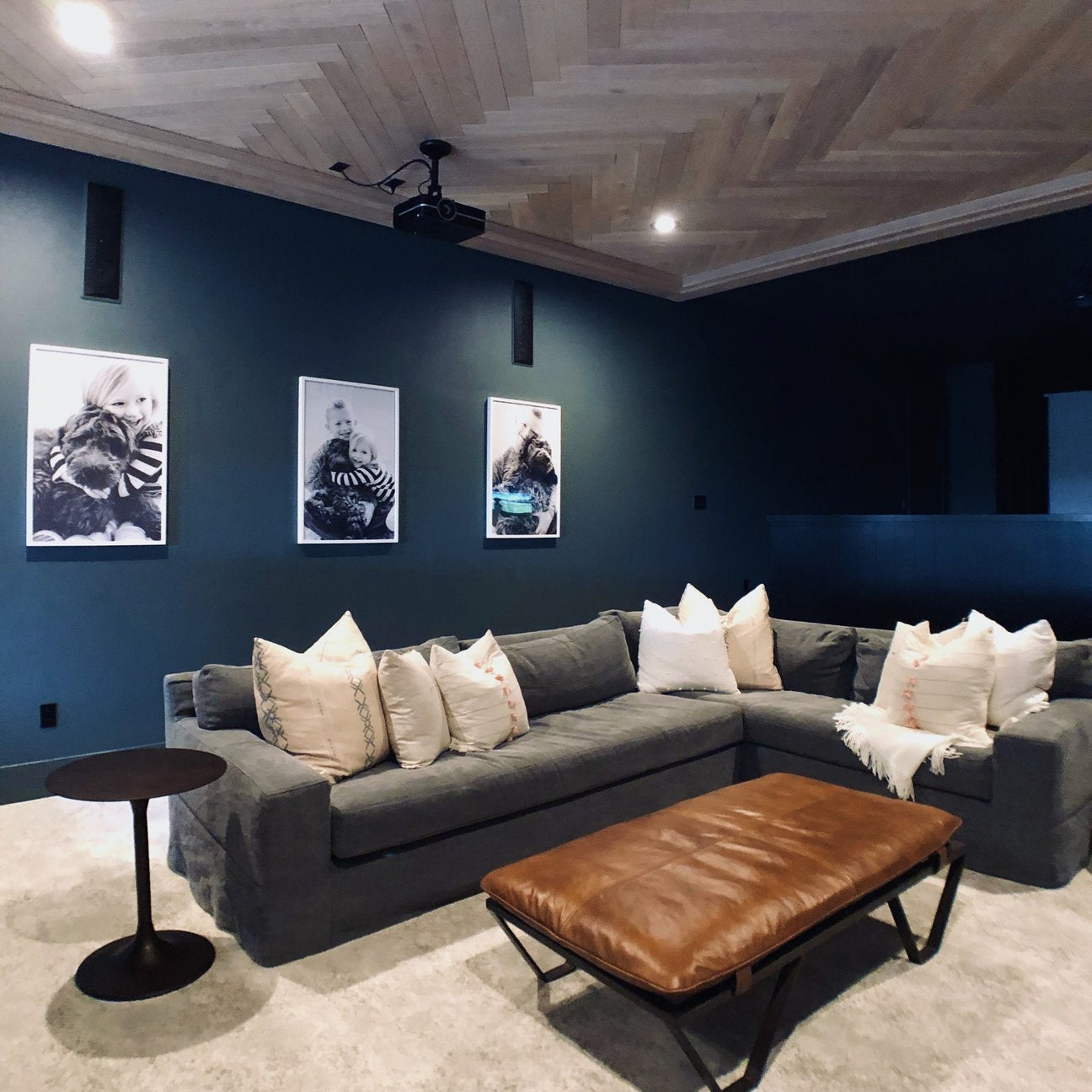 Cool, Cozy Basement // Des Moines Area Project