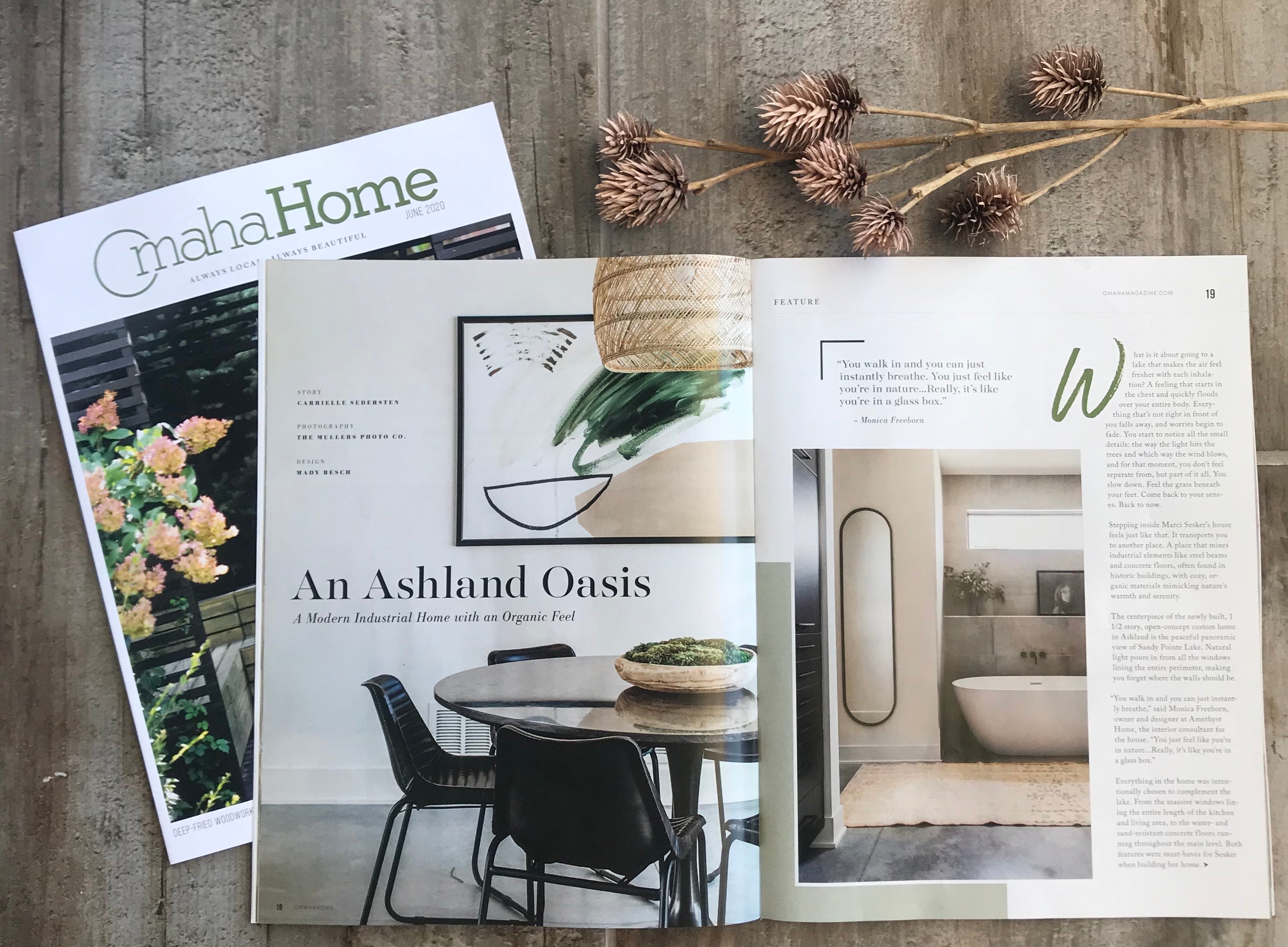 Omaha Home Magazine Features Our Client's Ashland 