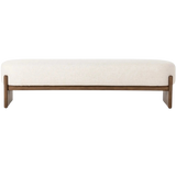 Kirby Alcala Cream Accent Bench | shipping 11/15/2025