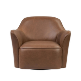 Bethany Dulane Mahogany Swivel Chair | ready to ship!