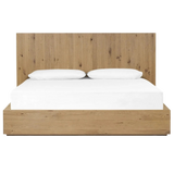 Leo Rustic Light Natural Oak Bed