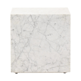 Reina Carrara Marble End Table | ready to ship!