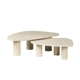 Zion Cream Marble Nesting Coffee Tables | shipping 11/28/2025