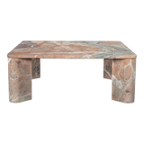 Segment Orange Levante Marble Coffee Table | ready to ship!