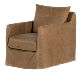Freddy Leather Swivel Chair | ready to ship!