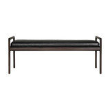 Jack Black Leather Mahogany Dark Brown Bench | ready to ship!