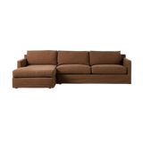 Hampton Antwerp Cafe 2-Piece Left Chaise Slipcover Sectional | ready to ship!