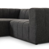 Langham Channeled 2-Piece Sectional - Saxon Charcoal
