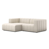 Langham Channeled 2-Piece Sectional - Crypton Nomad Snow