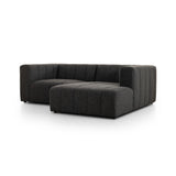 Langham Channeled 2-Piece Sectional - Saxon Charcoal