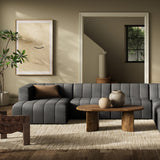 Langham Channeled 6-Piece Sectional - Saxon Charcoal