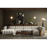 Langham Channeled 5-Piece Sectional - Fayette Cloud