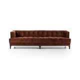 Chaise Dylan en Velours Rouille - Modèle de Sol