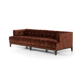 Chaise Dylan en Velours Rouille - Modèle de Sol