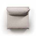 Featuring Westwood Sectional Pieces - Bayside Pebble by Four Hands at Amethyst Home. Meet the ultimate modular lounger. Knife edge cushioning is upholstered in a stone-colored high-performance fabric, perfect for modern living. Ottoman piece to matching sectional. Performance fabrics are specially created to withstand spills, stains, high traffic and wear. Amethyst Home provides interior design, new home construction design consulting, vintage area rugs, and lighting in the Los Angeles metro area.