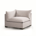 Featuring Westwood Sectional Pieces - Bayside Pebble by Four Hands at Amethyst Home. Meet the ultimate modular lounger. Knife edge cushioning is upholstered in a stone-colored high-performance fabric, perfect for modern living. Ottoman piece to matching sectional. Performance fabrics are specially created to withstand spills, stains, high traffic and wear, en.  Amethyst Home provides interior design, new home construction design consulting, vintage area rugs, and lighting in the Boston metro area.