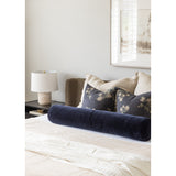 Bridger Bolster Pillow - Monte Navy (Lifestyle View)