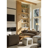 This Phillip Delta Tweed Sofa provides comfort and style in one piece. Crafted with high-quality materials and designed with ergonomic support in mind, this sofa is perfect for relaxing or entertaining. Its classic tweed fabric adds a touch of sophistication to any living space. Amethyst Home provides interior design, new home construction design consulting, vintage area rugs, and lighting in the Scottsdale metro area.
