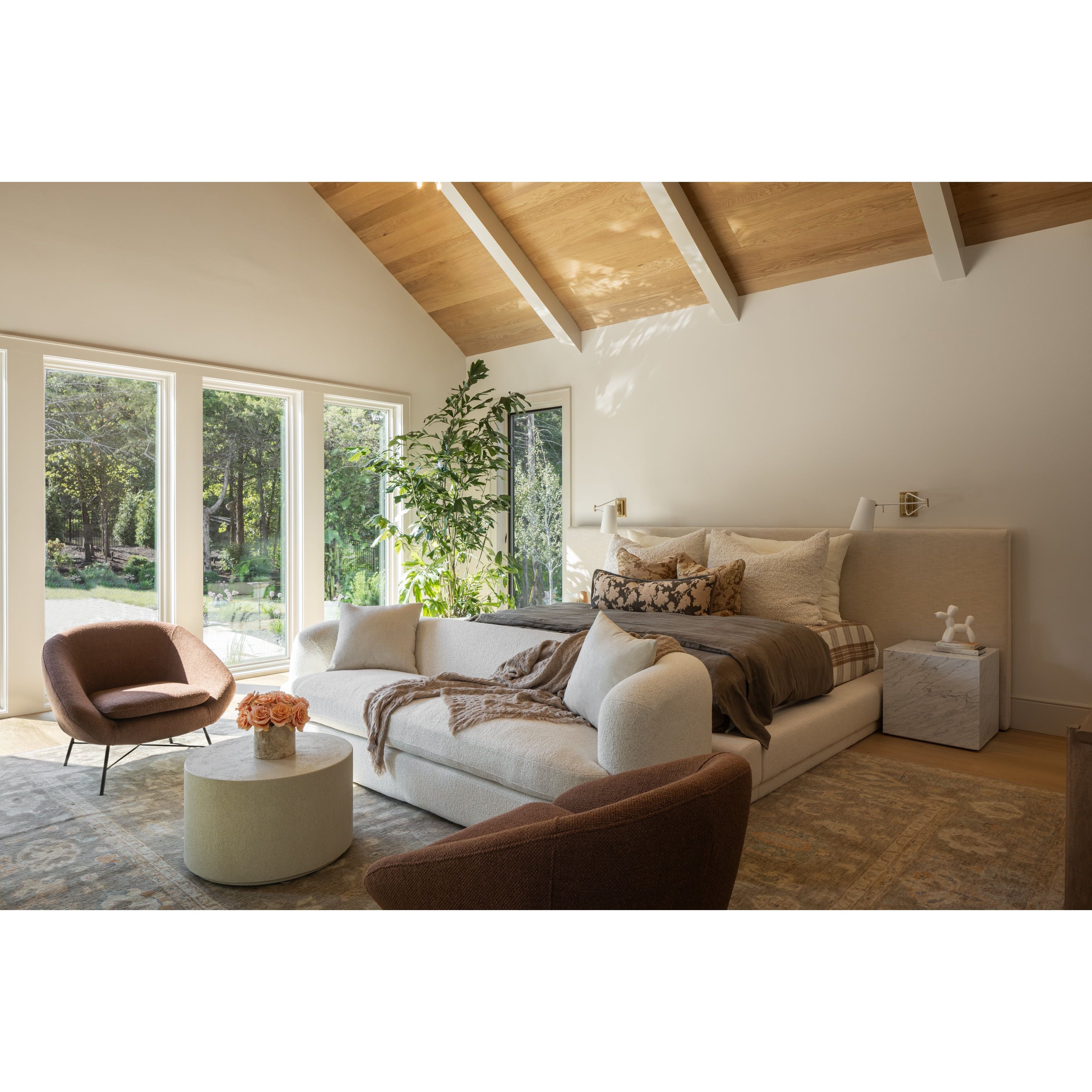 A study in simplicity. Carved from Carrara marble for a clean, modern statement in any space. Amethyst Home provides interior design, new home construction design consulting, vintage area rugs, and lighting in the Newport Beach metro area.