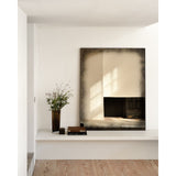 Aged wall mirror