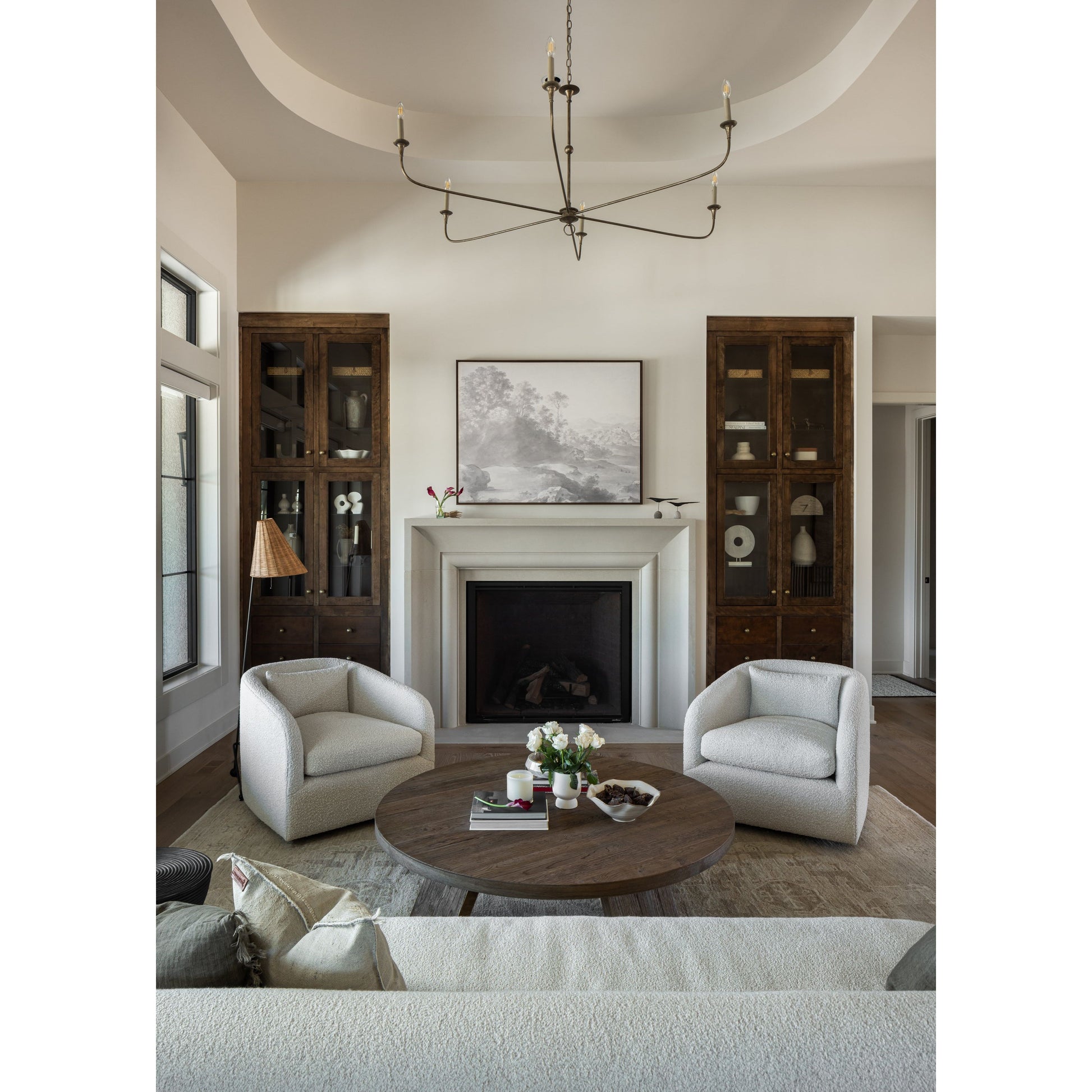 We adore the texture of this Topanga Swivel Chair - Knoll Natural. With a swivel feature - this is a perfect chair to use in your office, baby room, or other space needing a comfortable chair! Amethyst Home provides interior design, new home construction design consulting, vintage area rugs, and lighting in the Miami metro area.