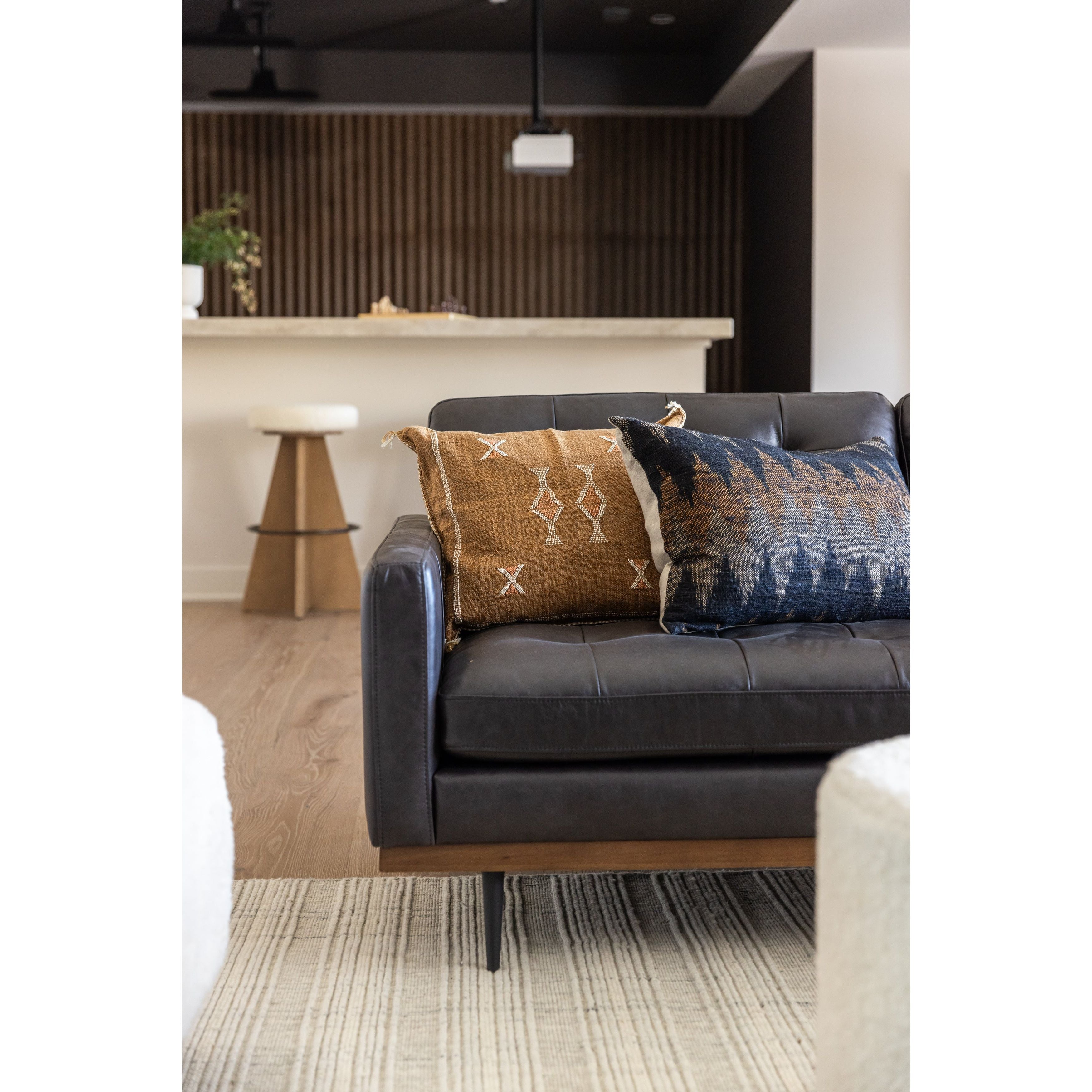 A gorgeous silhouette -- the Damon stool is an Amethyst fave. Amethyst Home provides interior design, new home construction design consulting, vintage area rugs, and lighting in the Washington metro area.